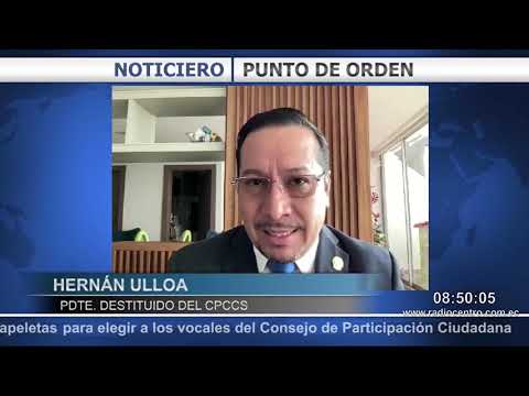 Entrevista exclusiva a Hernán Ulloa - Ex Presidente del CPCCS